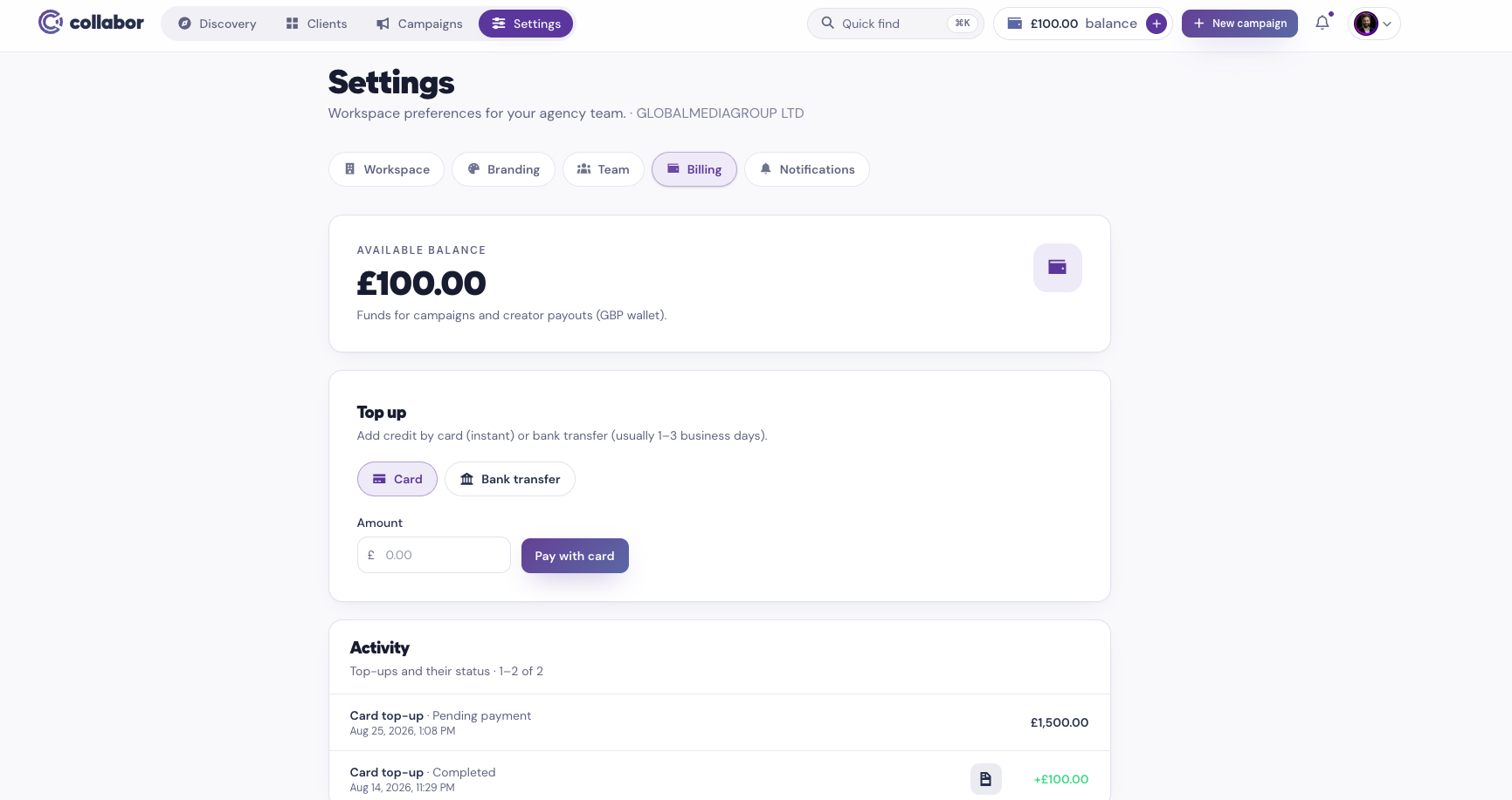 Protected Payments interface preview